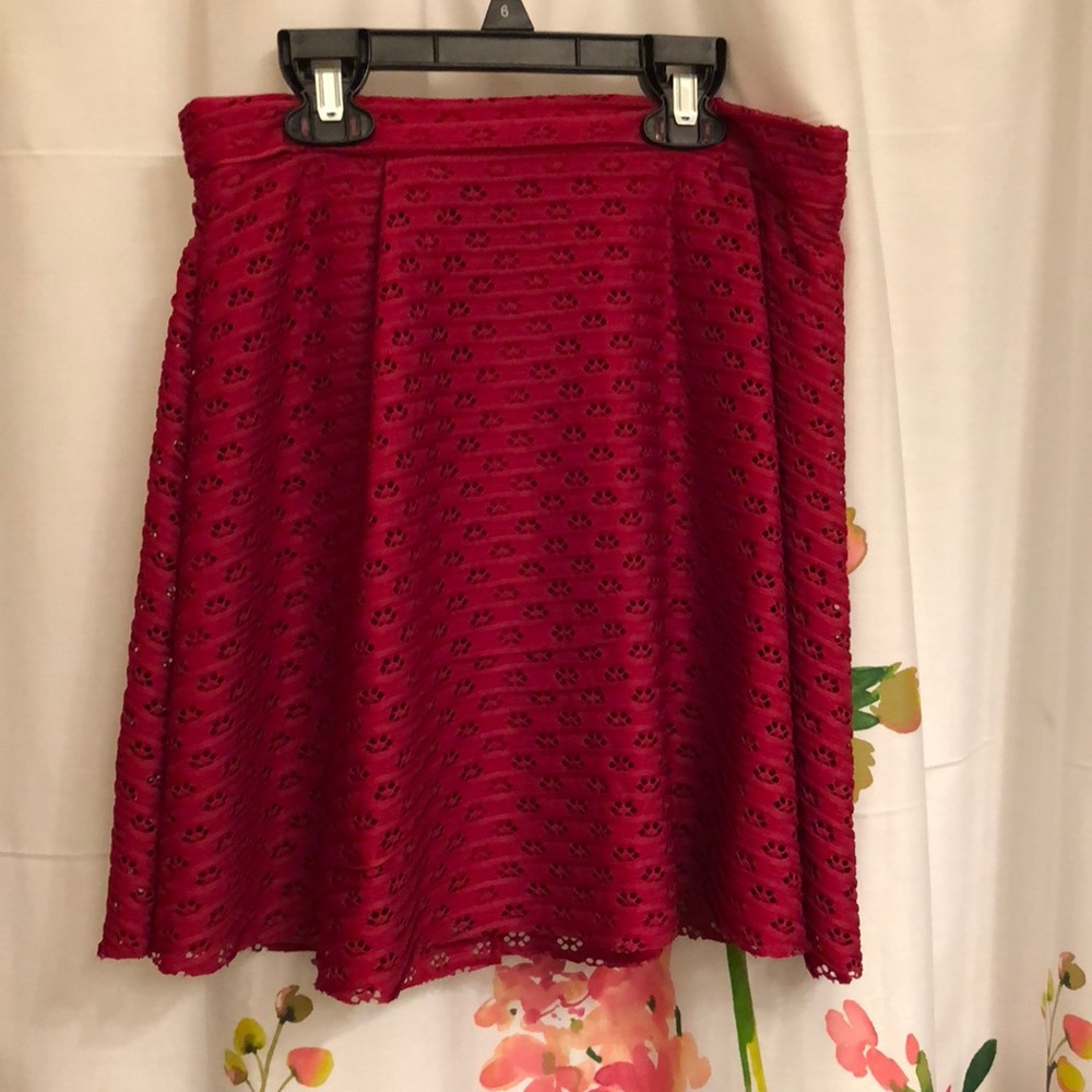 🔥 LOWEST lush high waisted red skirt